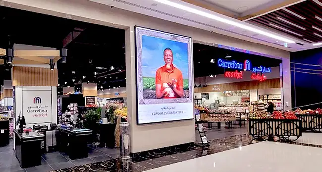 LAMPRO display installation at Amsaf Mall Dubai